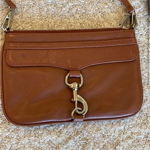 Rebecca Minkoff crossbody leather bag purse  brown